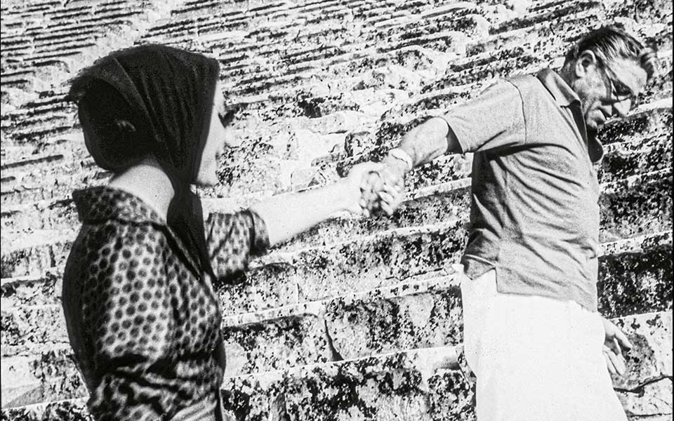 Aristotele Onassis e Maria Callas ad Epidauro nel 1960