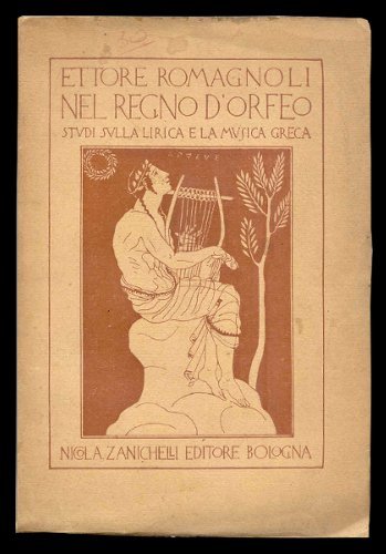 Frontespizio libro di Romagnoli 'Nel regno di Orfeo'